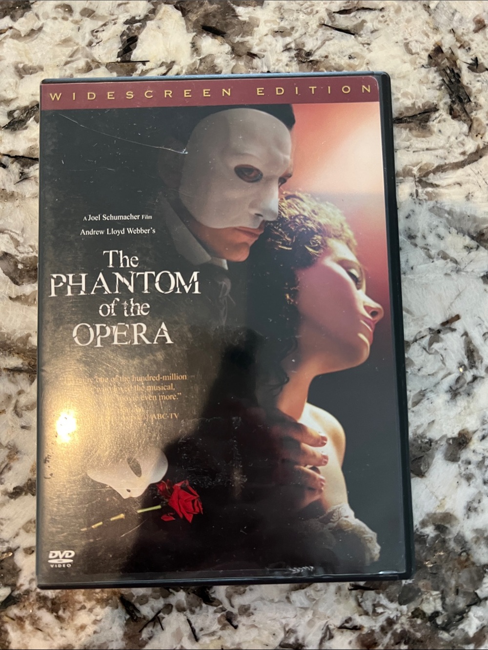 The Phantom of the Opera Widescreen Edition DVD - Black & Red